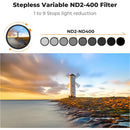 K&F Concept Nano-X Ultra-Low Reflection Variable ND Filter (58mm, 1 to 9-Stop)