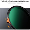 K&F Concept Nano-X Ultra-Low Reflection Variable ND Filter (58mm, 1 to 9-Stop)