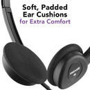 Maxell HP-101 On-Ear USB-C Wired Headphones with Microphone