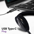Maxell HP-101 On-Ear USB-C Wired Headphones with Microphone