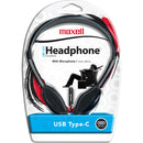 Maxell HP-101 On-Ear USB-C Wired Headphones with Microphone
