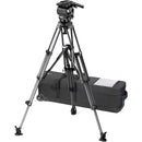Vinten 3772-3 Carbon Fiber ENG Tripod System with Versine 240 Fluid Head and Mid-Level Spreader