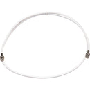RF Venue RG8X Coaxial Cable with BNC Male Connectors (5', White)
