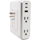 Austere V-Series 4-Outlet Surge Protector and USB Charger (3000 Joules, Luxe White)