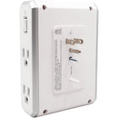 Austere V-Series 4-Outlet Surge Protector and USB Charger (3000 Joules, Luxe White)