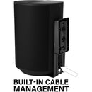 SANUS Fixed Speaker Wall Mount for Sonos Era 100 (Black, Pair)