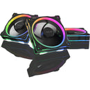 ASUS Prime MR120 ARGB Reverse Blade PWM Fan (Black, 3-Pack)