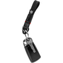 Owlkrown Key Chain Thumb Strap (Black with Red Accent)