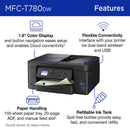 Brother MFC-T780DW INKvestment Tank Wireless Color Inkjet All-in-One Printer