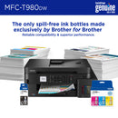 Brother MFC-T980DW INKvestment Tank Wireless Color Inkjet All-in-One Printer with up to 3-Years of Ink