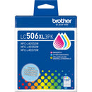 Brother High-Yield Triple Pack Ink Cartridges (Cyan, Magenta, Yellow)