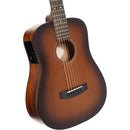 Cort EARTH GO HyVibe H2 Mini Dreadnought Acoustic/Electric Guitar (Burst)