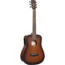 Cort EARTH GO HyVibe H2 Mini Dreadnought Acoustic/Electric Guitar (Burst)