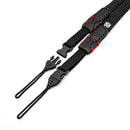 Owlkrown Point & Shoot Strap (Black with Red Accent)