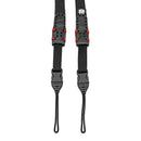Owlkrown Point & Shoot Strap (Black with Red Accent)