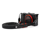 Owlkrown Point & Shoot Strap (Black with Red Accent)