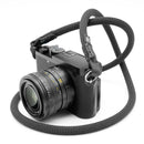 Owlkrown 30" Classic Round Rope Camera Strap (Stealth, Polished Split Ring)