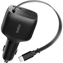 Belkin BoostCharge Retractable 75W USB Car Charger