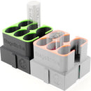 StageStrike Plastic Base for 6 Shure SB Batteries (Green)