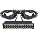 CBI Cables ES32-15/15 Rack-Mounted Ear Splitter (32-Channel, 15/15' Snakes, 2 RU)