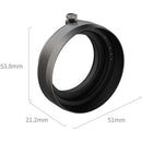 SmallRig Lens Hood for FUJIFILM X half (Charcoal Silver)