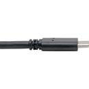 Tripp Lite USB-C to USB-A Cable (M/M) USB 3.1 Gen 1 (5 Gbps) Thunderbolt 3 Compatible, 6' (Black)