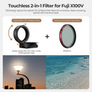 Freewell Real Lens Hood for FUJIFILM X100 Series with CPL/Black Mist Filter (Black)