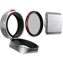 Freewell Real Lens Hood for FUJIFILM X100 Series with CPL/Black Mist Filter (Silver)
