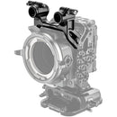 Wooden Camera Cage Mount Top Dual-Rod Clamp for Sony Rialto Mini