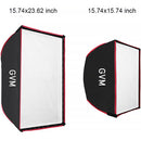 GVM YF4060HST Square/Rectangular Dual Softbox Kit (15.75 x 15.75" and 15.75 x 23.6")
