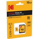 Kodak 16GB microSDHC Memory Card with SD Adapter
