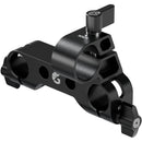 Bright Tangerine Top Bar Bracket with 19mm Rod Mount