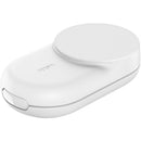 Belkin UltraCharge 3-in-1 Qi2 Wireless Folding Charger (White, Round Form)