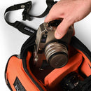 Hung Supply Sidewalk Camera Sling (Black / Orange, 4L)