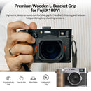 Freewell Wooden L-Bracket Grip for FUJIFILM X100VI (Silver)