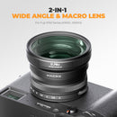 Freewell 2-in-1 Wide-Angle and Macro Lens for FUJIFILM X100 Series (Black)