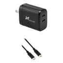 Xcellon PDG-265 65W GaN 2-Port USB-C Charger & Charging Cable Kit