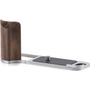 Tilta Mounting Baseplate with Wooden Grip for FUJIFILM X-E5 (Silver)