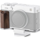 Tilta Mounting Baseplate with Wooden Grip for FUJIFILM X-E5 (Silver)
