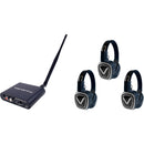 VocoPro Silent Disco Pro 103 Long-Range Event Package (1 Transmitter, 3 Headphone Receivers)