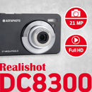 AgfaPhoto Realishot DC8300 Compact Digital Camera (Black)