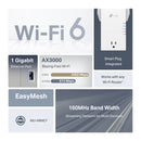 TP-Link RE765X AX3000 Wi-Fi 6 Range Extender with AC Passthrough