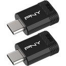 PNY 128GB Elite-X Fit USB-C 3.2 Gen 1 Flash Drive (2-Pack)