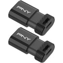 PNY 128GB Elite-X Fit USB-C 3.2 Gen 1 Flash Drive (2-Pack)
