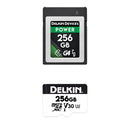 Delkin Devices 256GB POWER CFexpress Type B Memory Card with 256GB UHS-I microSDXC Memory Card and SD Adapter