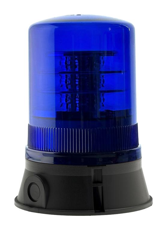 MOFLASH SIGNALLING LED-R400-05-03 Beacon, LED, Rotating, Blue, 280 V, IP65, -25 to 55&deg;C, 205 mm H, LED-R400 Series