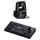 Canon CR-N500 4K NDI 15x Zoom PTZ 3-Camera Kit with Touchscreen Controller (Satin Black)