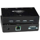 Network Technologies XTENDEX 4-Port USB Extender with Dual VGA Video (200')