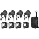 Fiilex Q3 Color-LR Cinematic RGB LED Fresnel Light (4-Light Kit)
