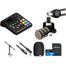 RODE RODECaster Duo 2-Person Podcasting Kit with PodMics & Desktop Stands